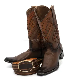 2762716 NARROW SQUARE TOE GRISLY FADED BROWN