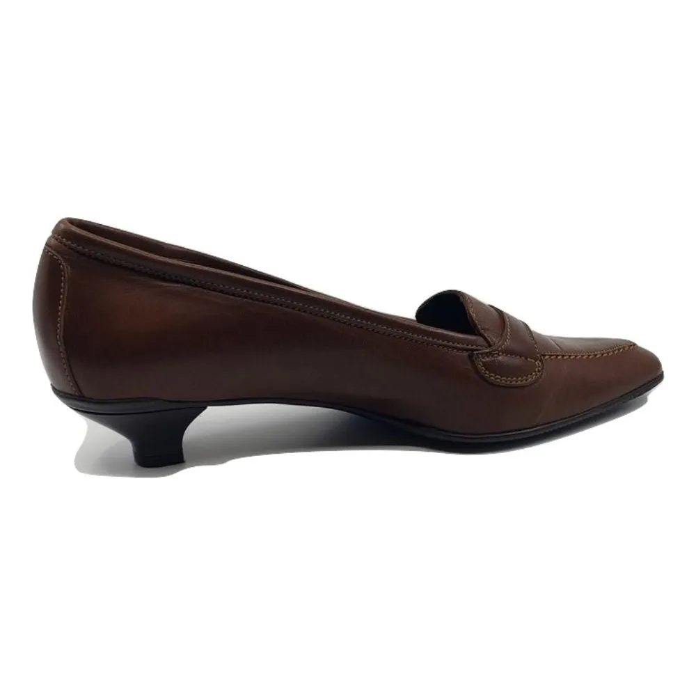 765304 Softy Brown Leather AGL Pumps