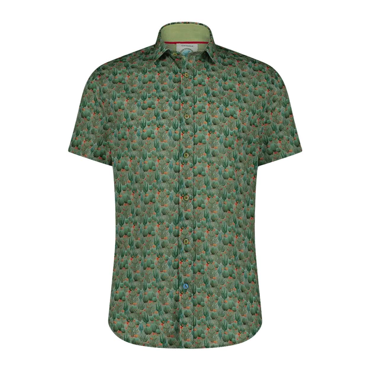 A Fish Named Fred Shirt Sleeve Cactus Print Shirt