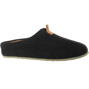 Acorn Men's Wool Slippers - Faux Wool Algae Infused, Black, X-Large | A19023BLKMXL