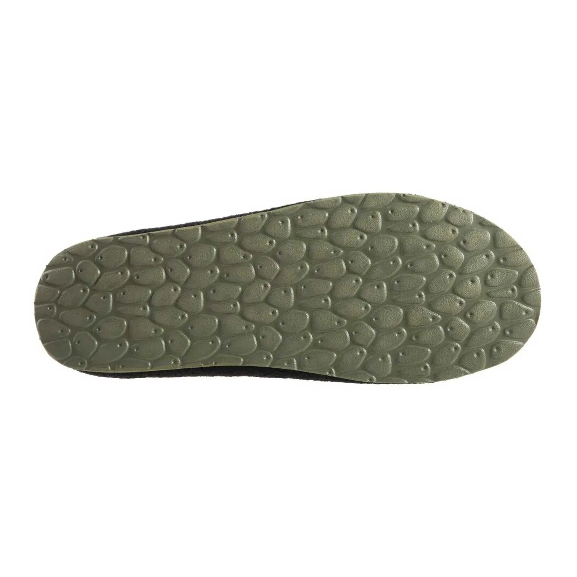 Acorn Men's Wool Slippers - Faux Wool Algae Infused, Black, X-Large | A19023BLKMXL