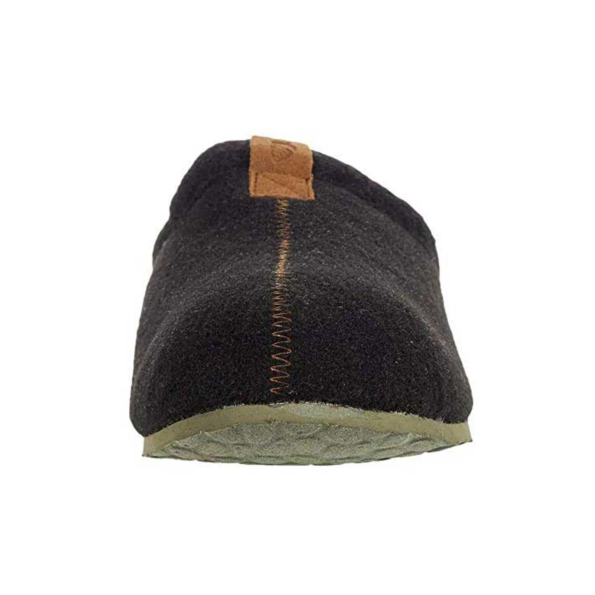 Acorn Men's Wool Slippers - Faux Wool Algae Infused, Black, X-Large | A19023BLKMXL