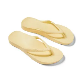 Archies Arch Support Flip Flops in Lemon
