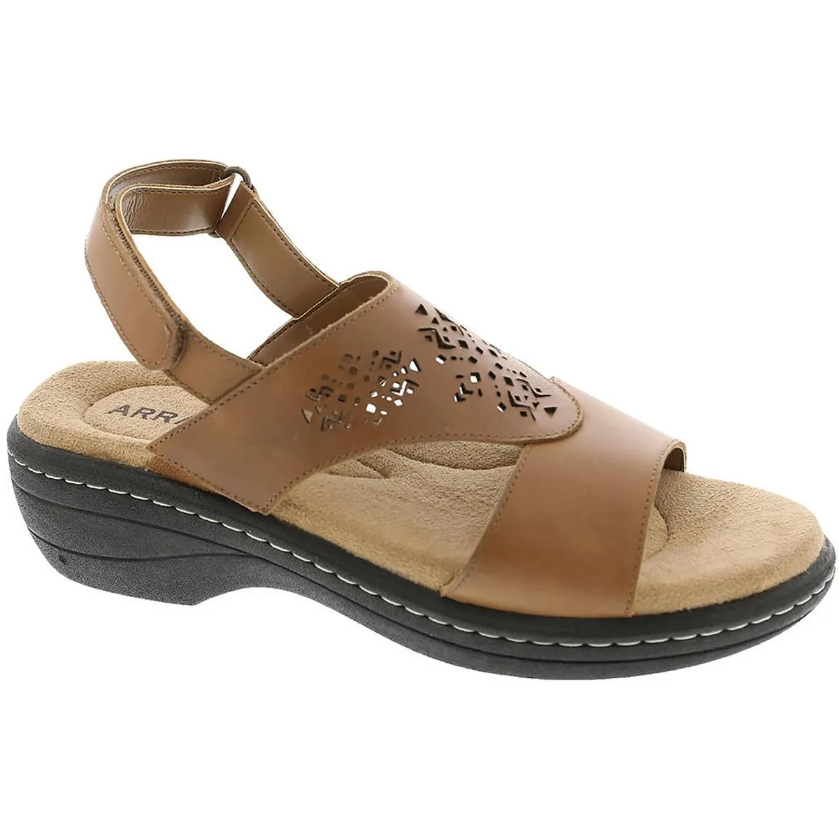 Array Womens Seaside Leather Wedge Sandals