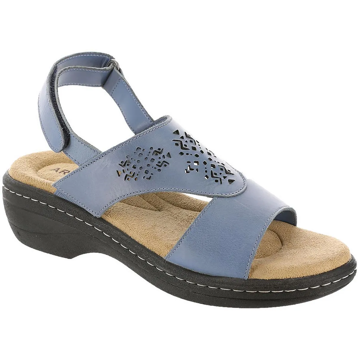 Array Womens Seaside Leather Wedge Sandals