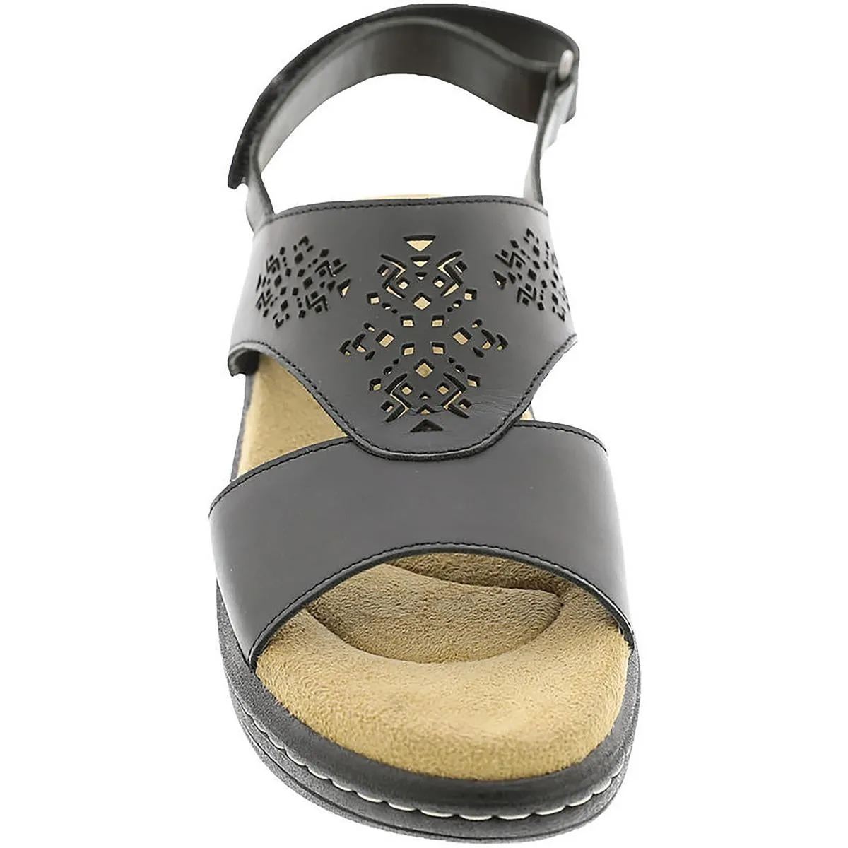 Array Womens Seaside Leather Wedge Sandals