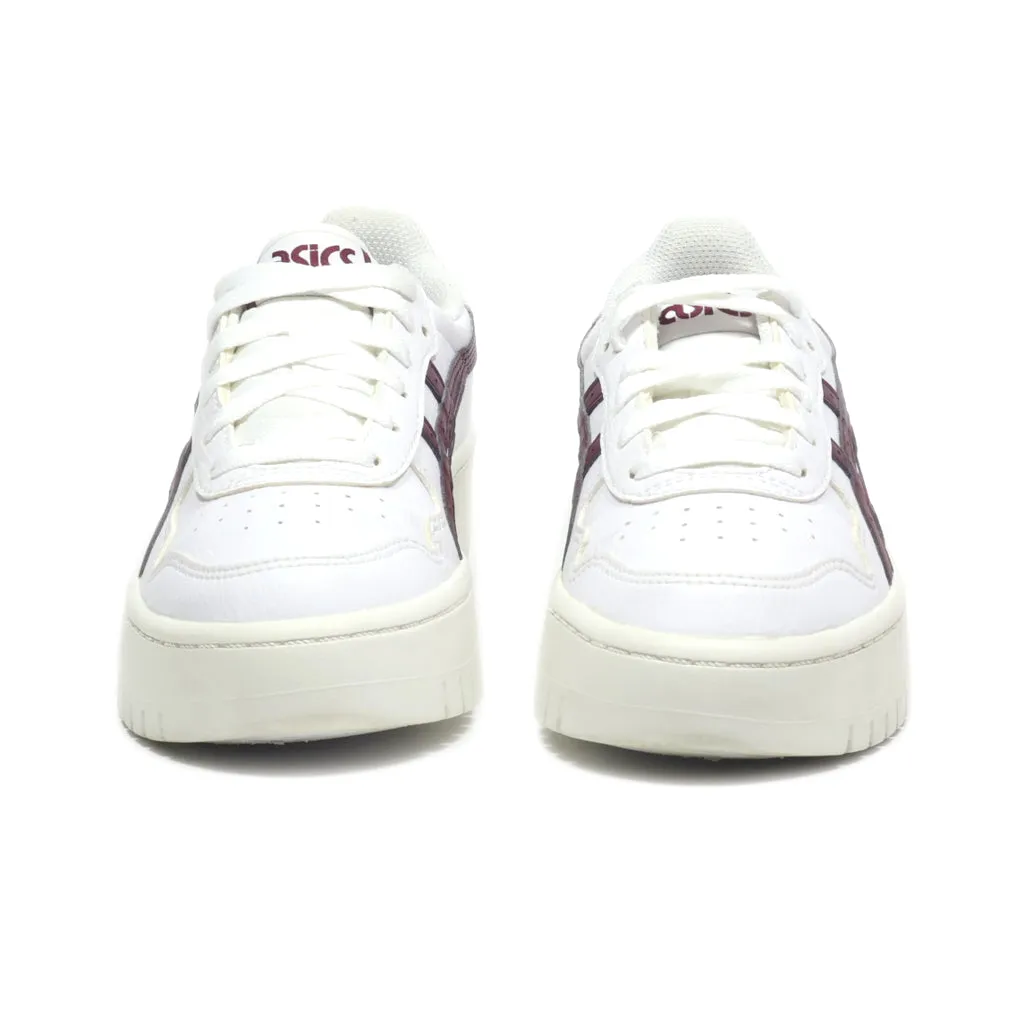 Asics Japan S Pf Low-Top Sneakers Leather White Colour For Women