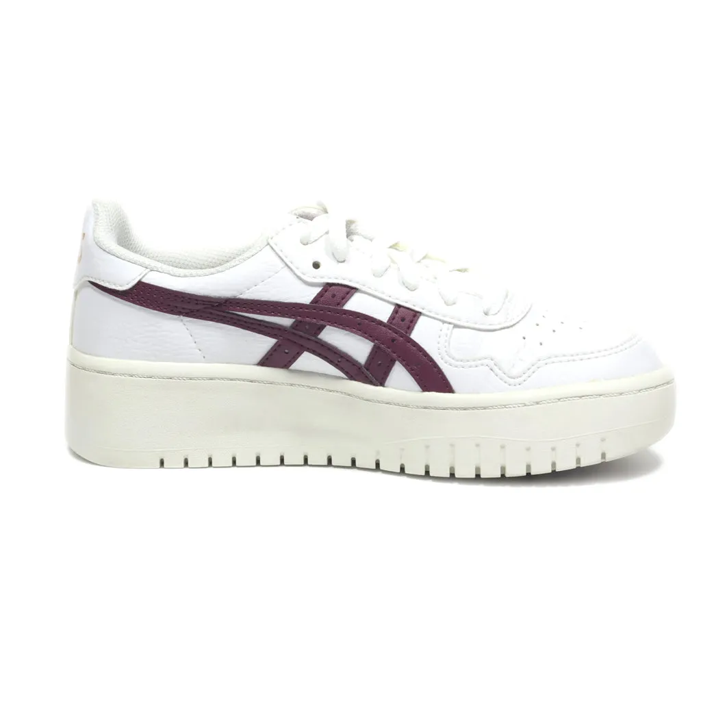 Asics Japan S Pf Low-Top Sneakers Leather White Colour For Women