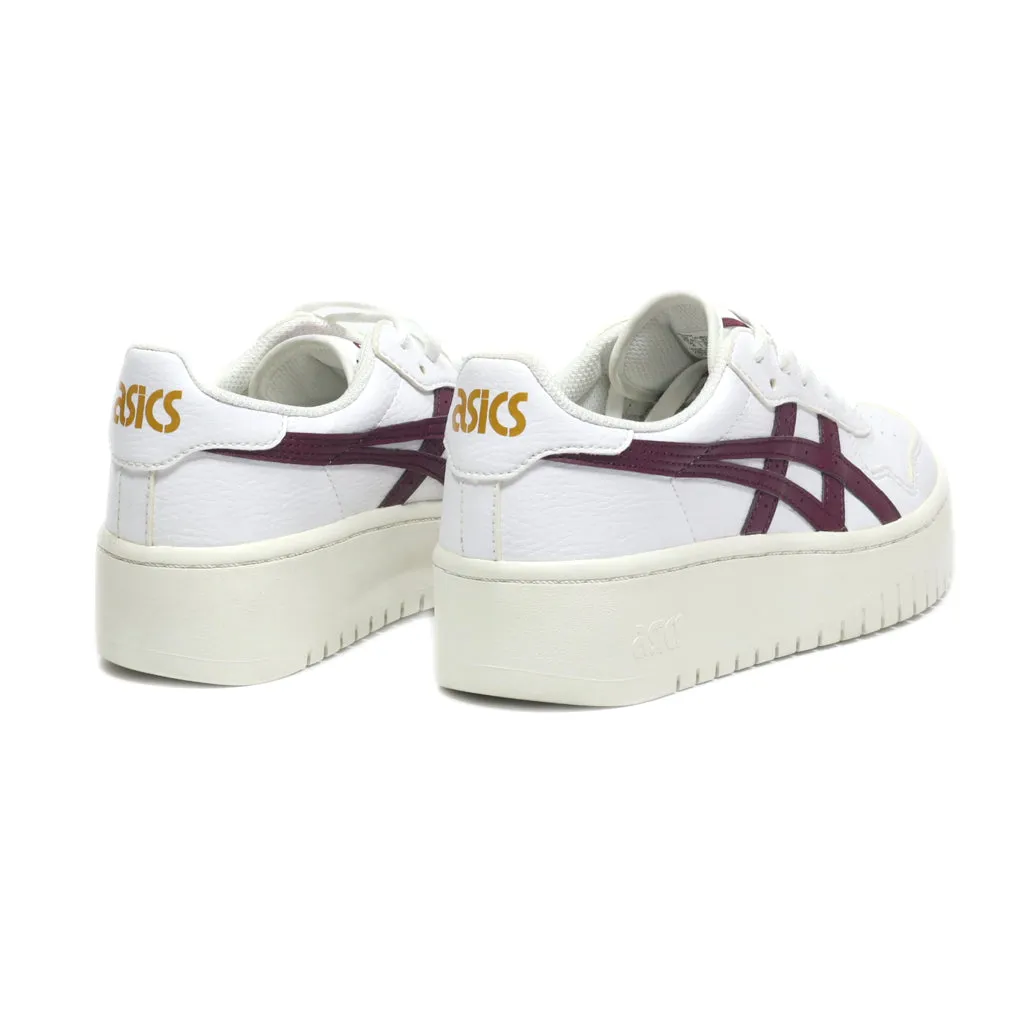 Asics Japan S Pf Low-Top Sneakers Leather White Colour For Women