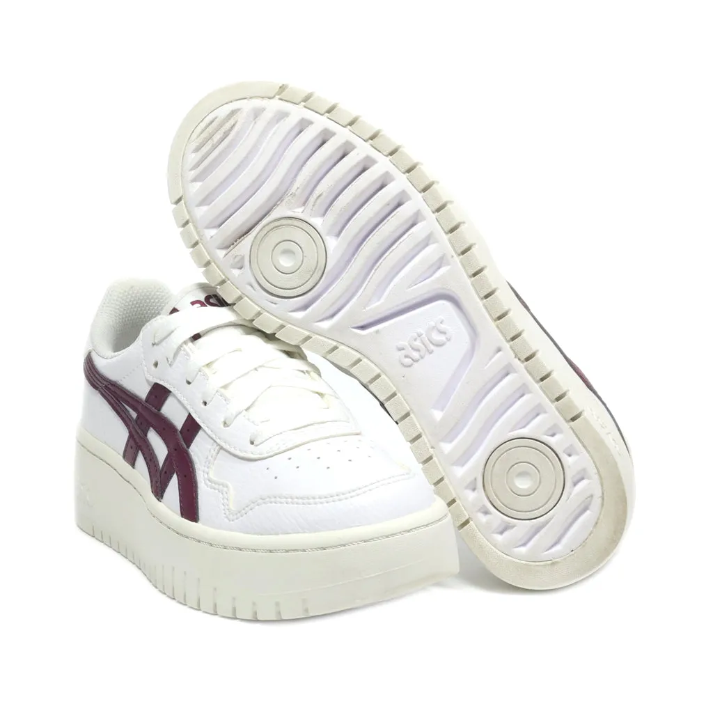 Asics Japan S Pf Low-Top Sneakers Leather White Colour For Women