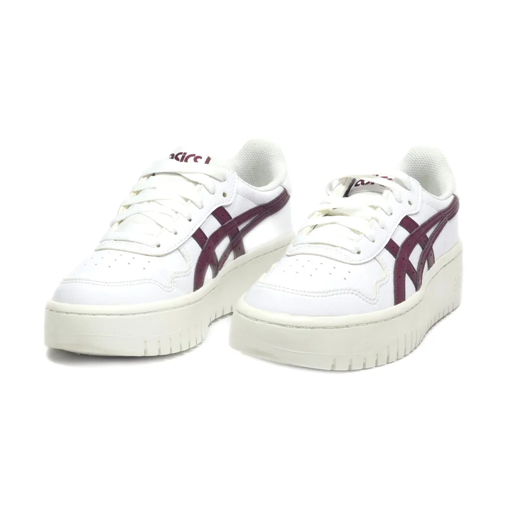 Asics Japan S Pf Low-Top Sneakers Leather White Colour For Women