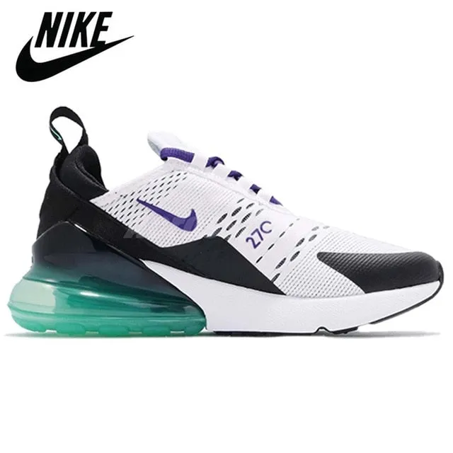 Authentic Air Max 270 Men's Running Shoes Anthracite Core White USA AirMax 27C Fashion Women's Sports Sneakers