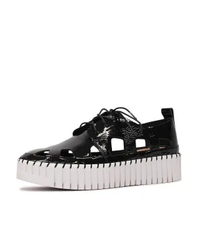 Bahar Black Patent Leather Sneakers