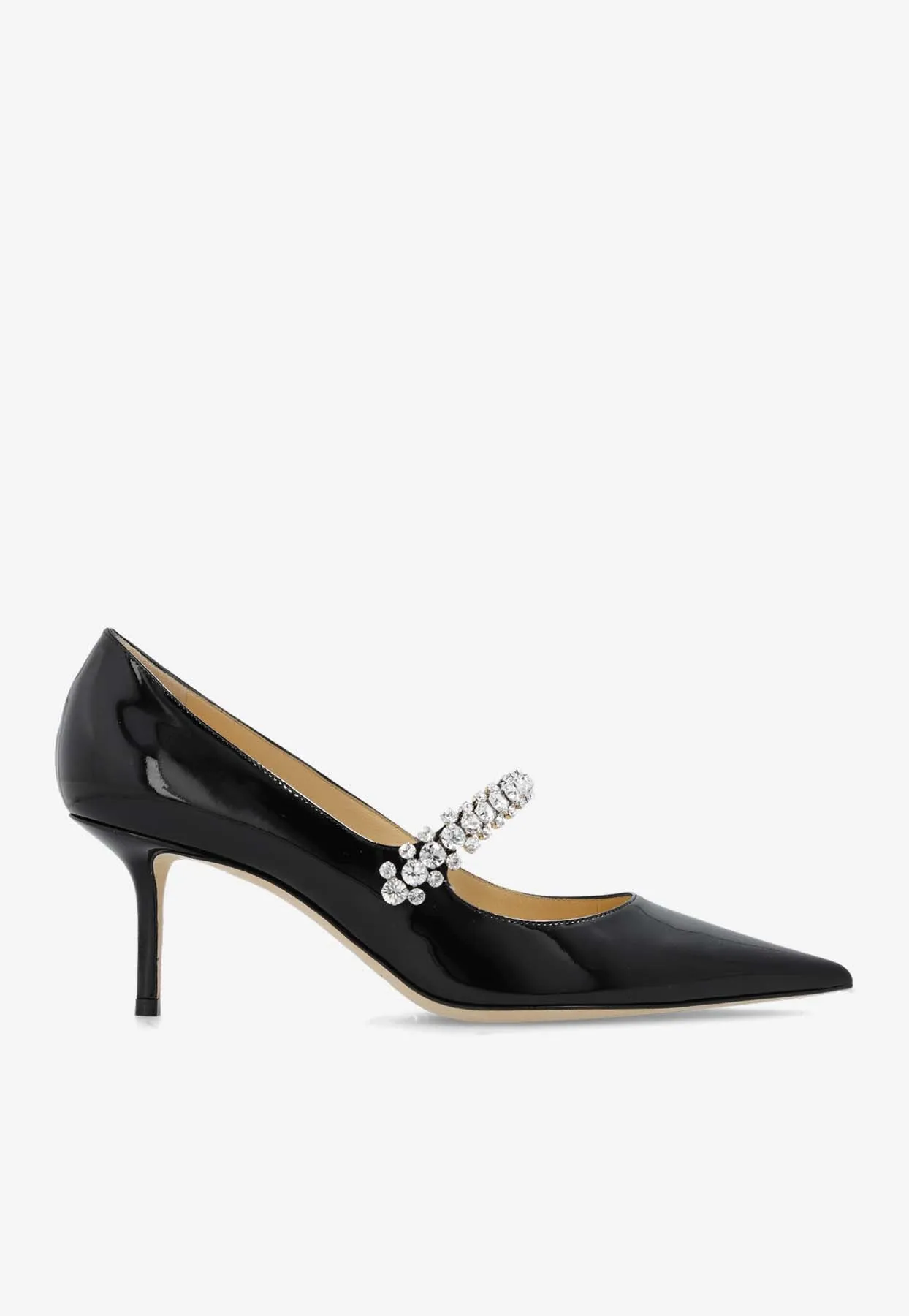 Bing 65 Crystal Embellished Patent Leather Pumps
