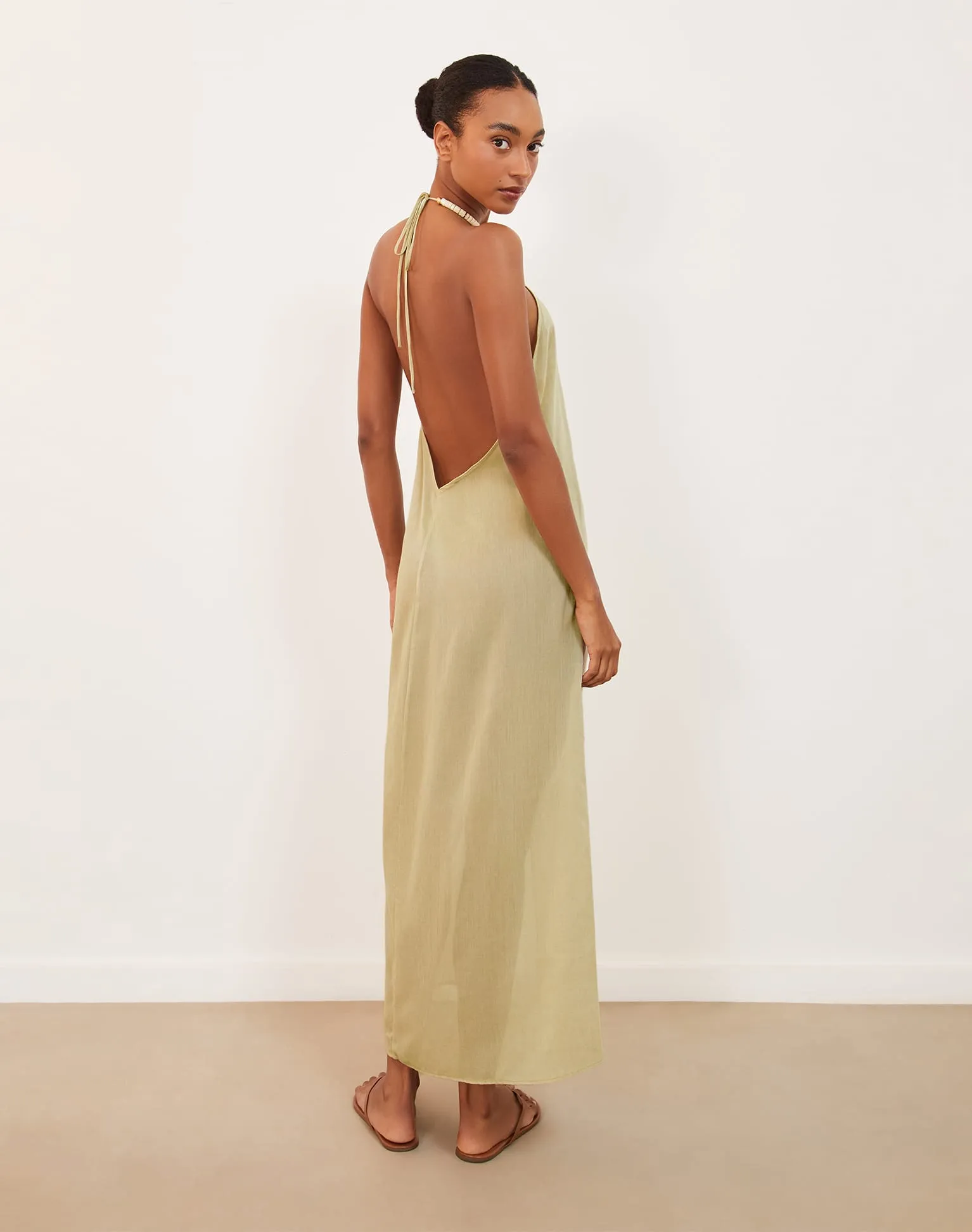 Cloe Long Cover Up - Olivine