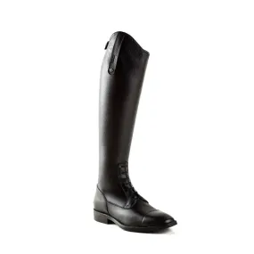 DeNiro Long Riding Boots Salentino Unlaced Black/Regal Black Top  39 MC-S  Quick Black Patch