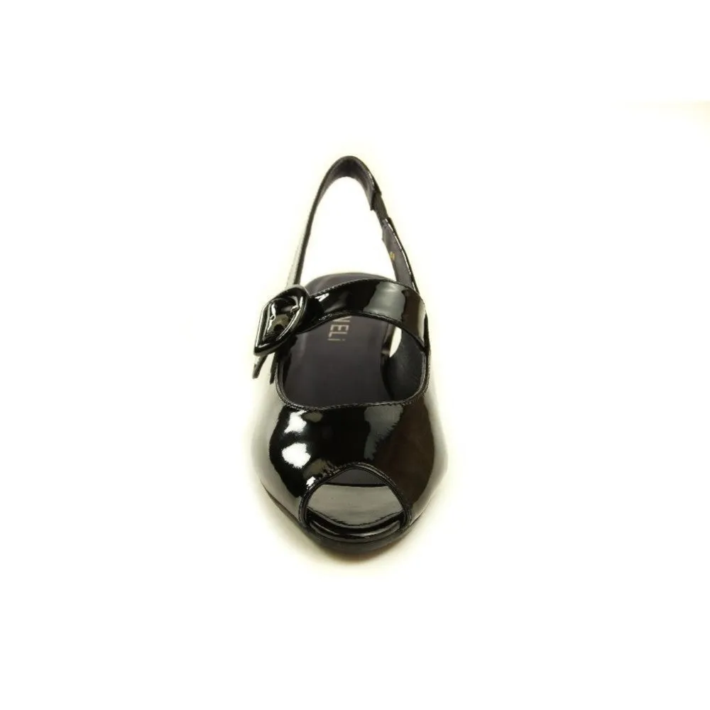 Eliza Black Patent Vaneli Sling