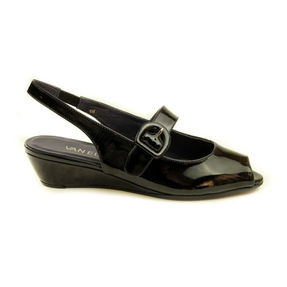 Eliza Black Patent Vaneli Sling
