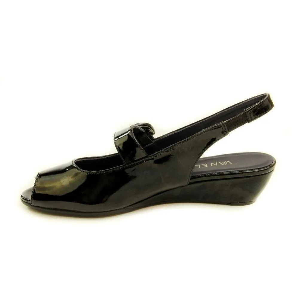 Eliza Black Patent Vaneli Sling