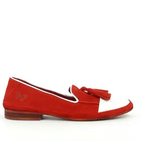 Felmini C244 Red & White Loafers