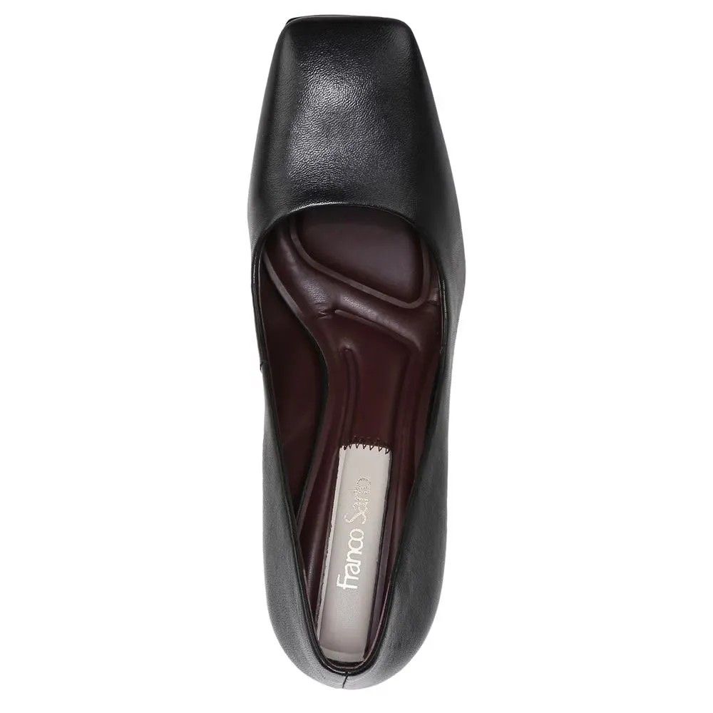 Finley Black Leather Franco Sarto Pumps
