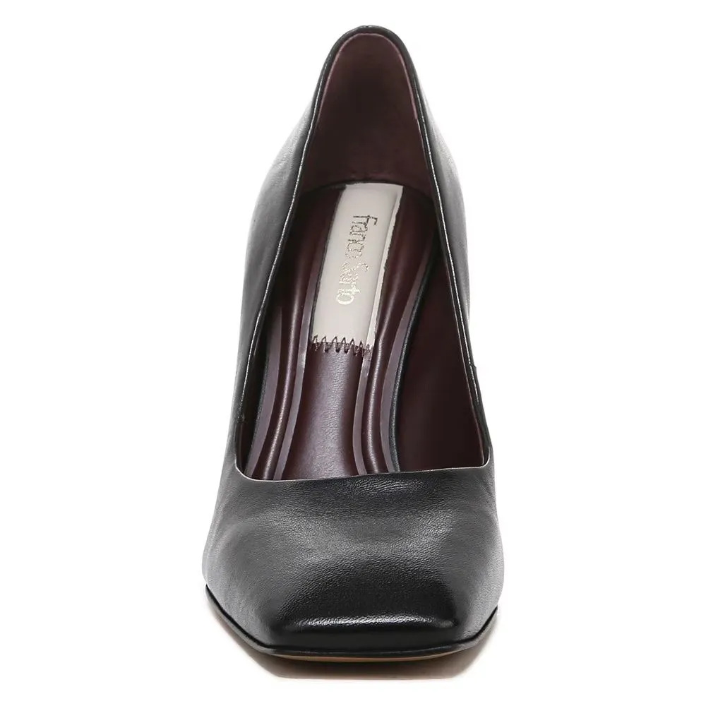 Finley Black Leather Franco Sarto Pumps
