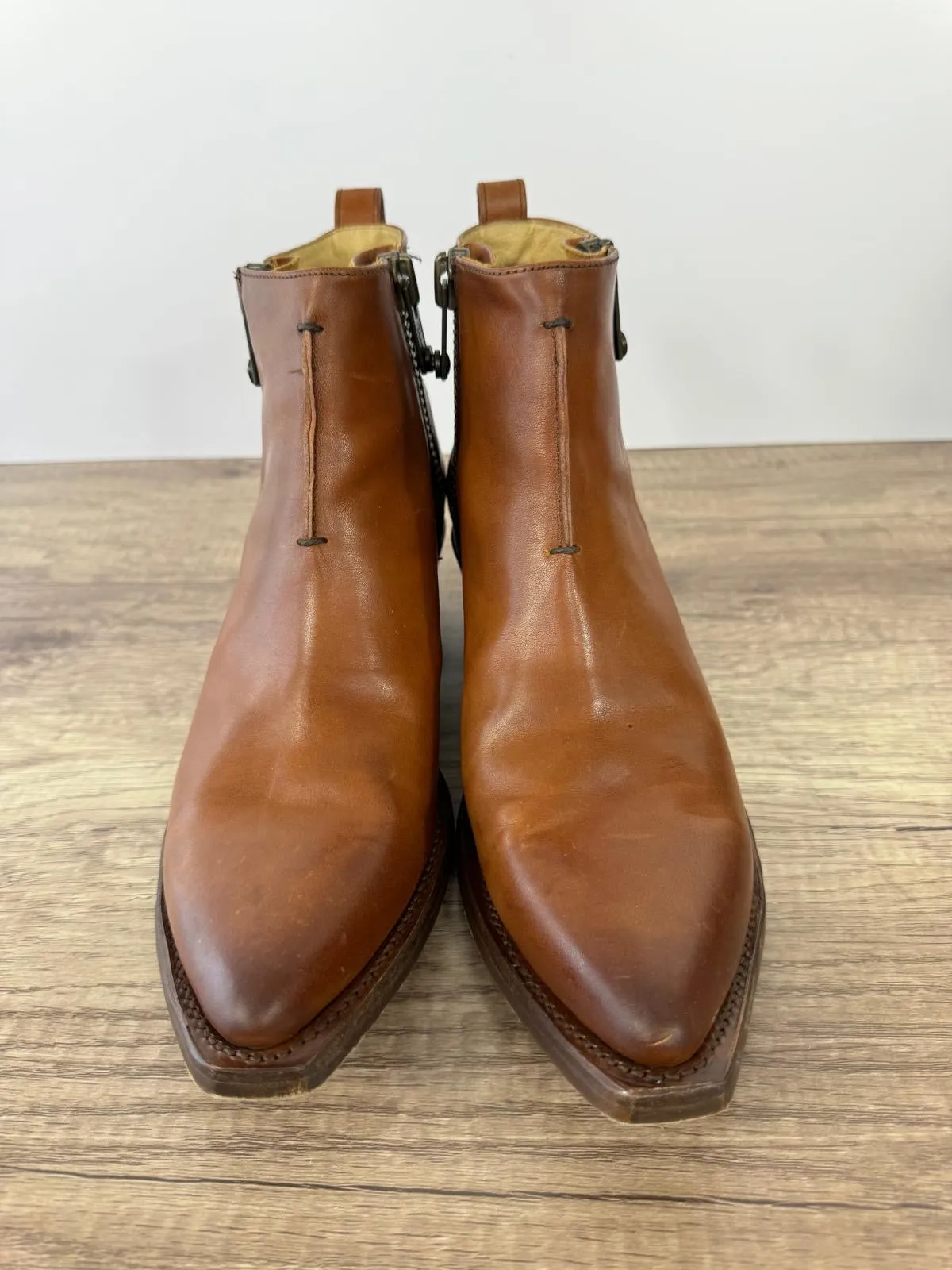 FRYE SACHA MOTO SHOOTIE LEATHER BOOTIES