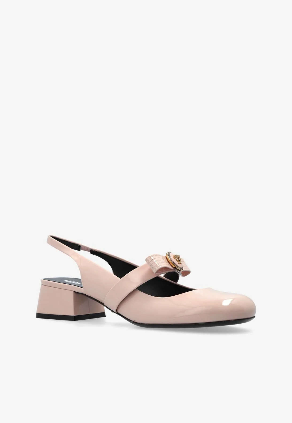 Gianni Ribbon 35 Slingback Pumps in Patent Leather