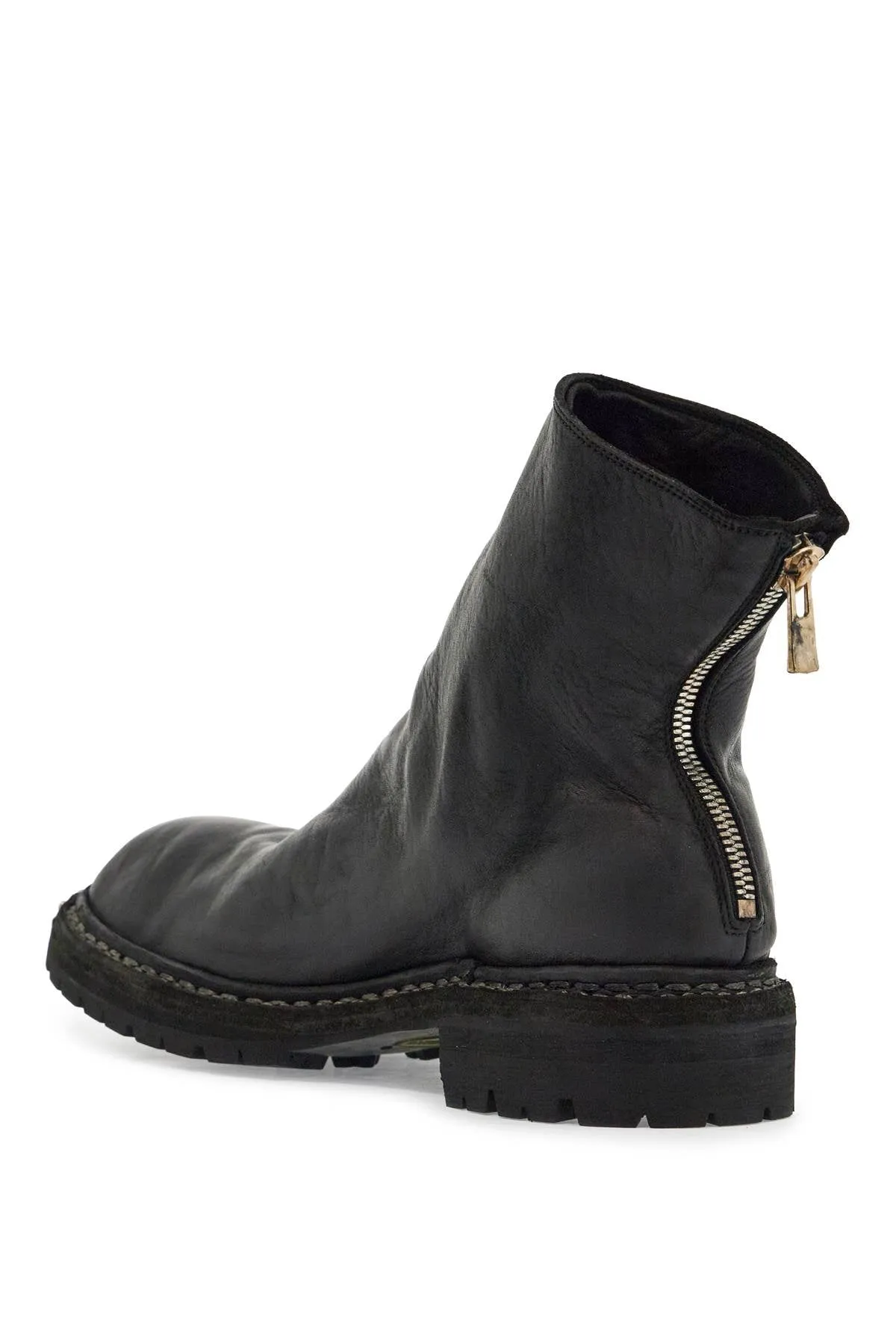 Horse Leather High-Top Boots