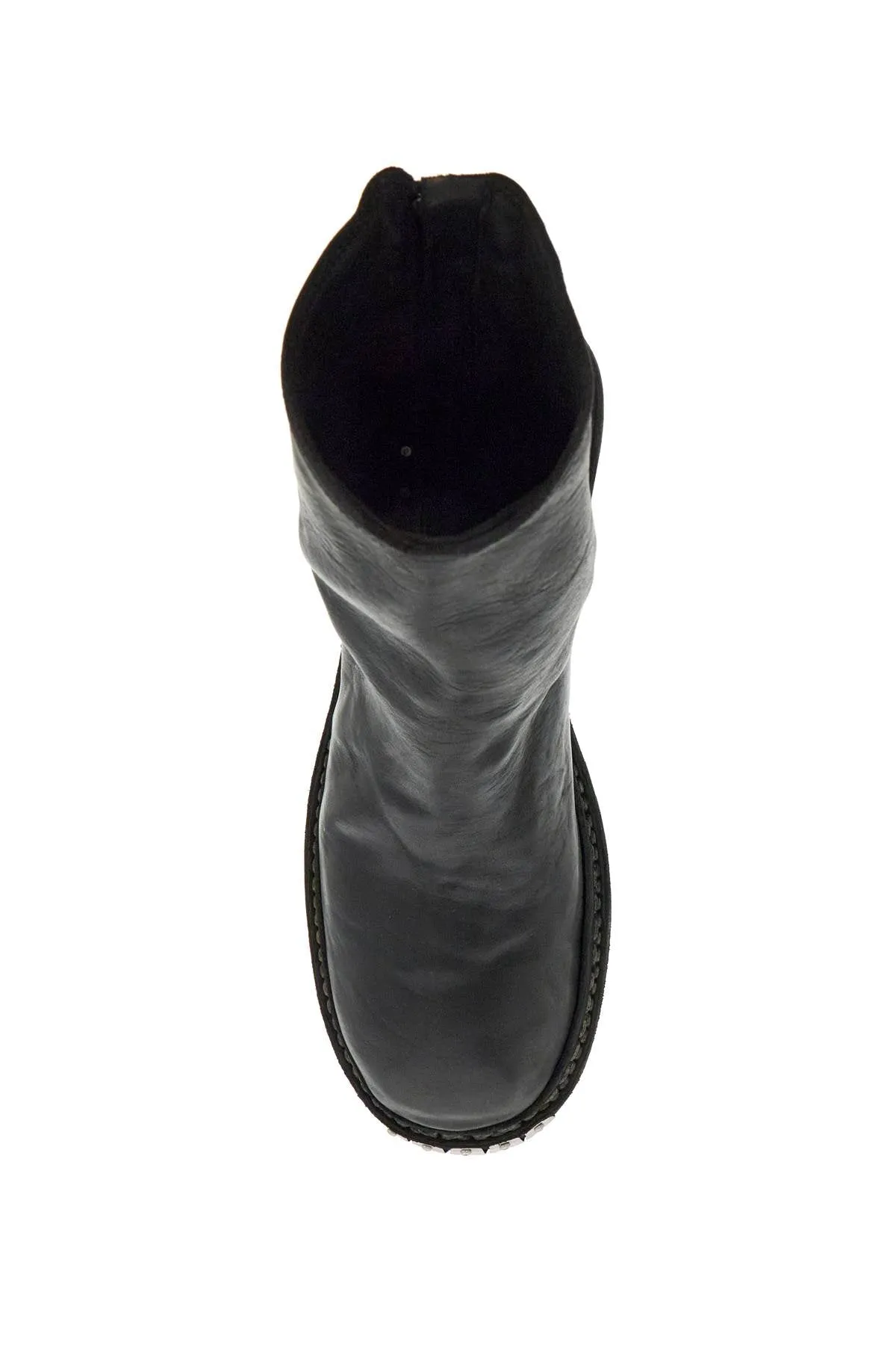 Horse Leather High-Top Boots