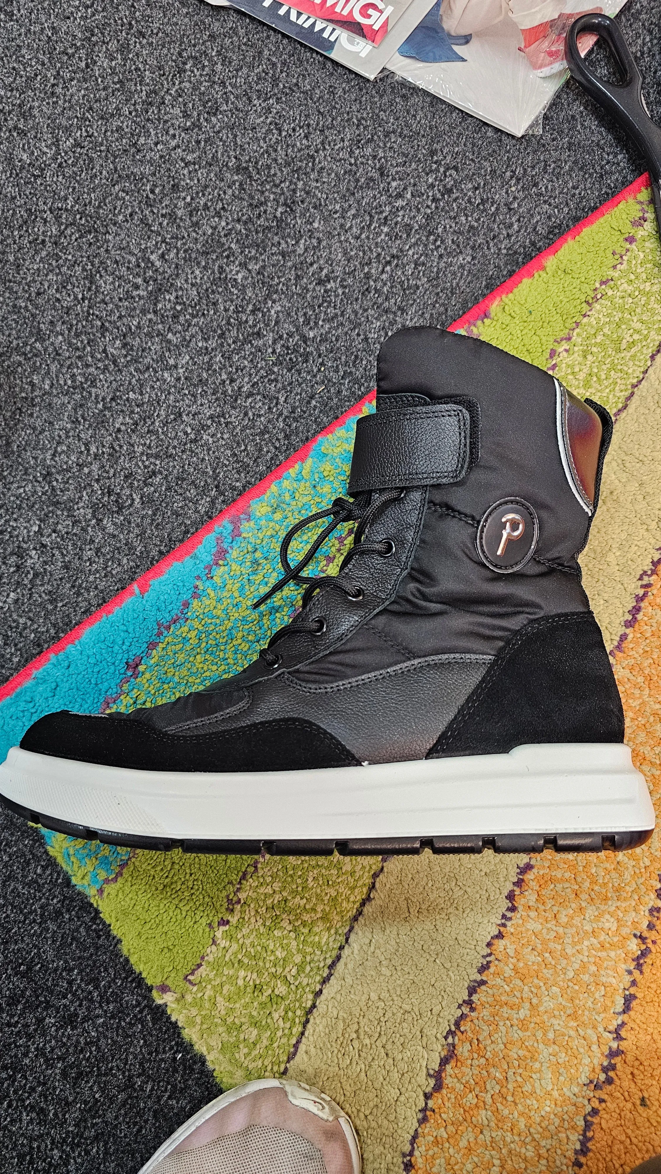 Italian waterproof black boot