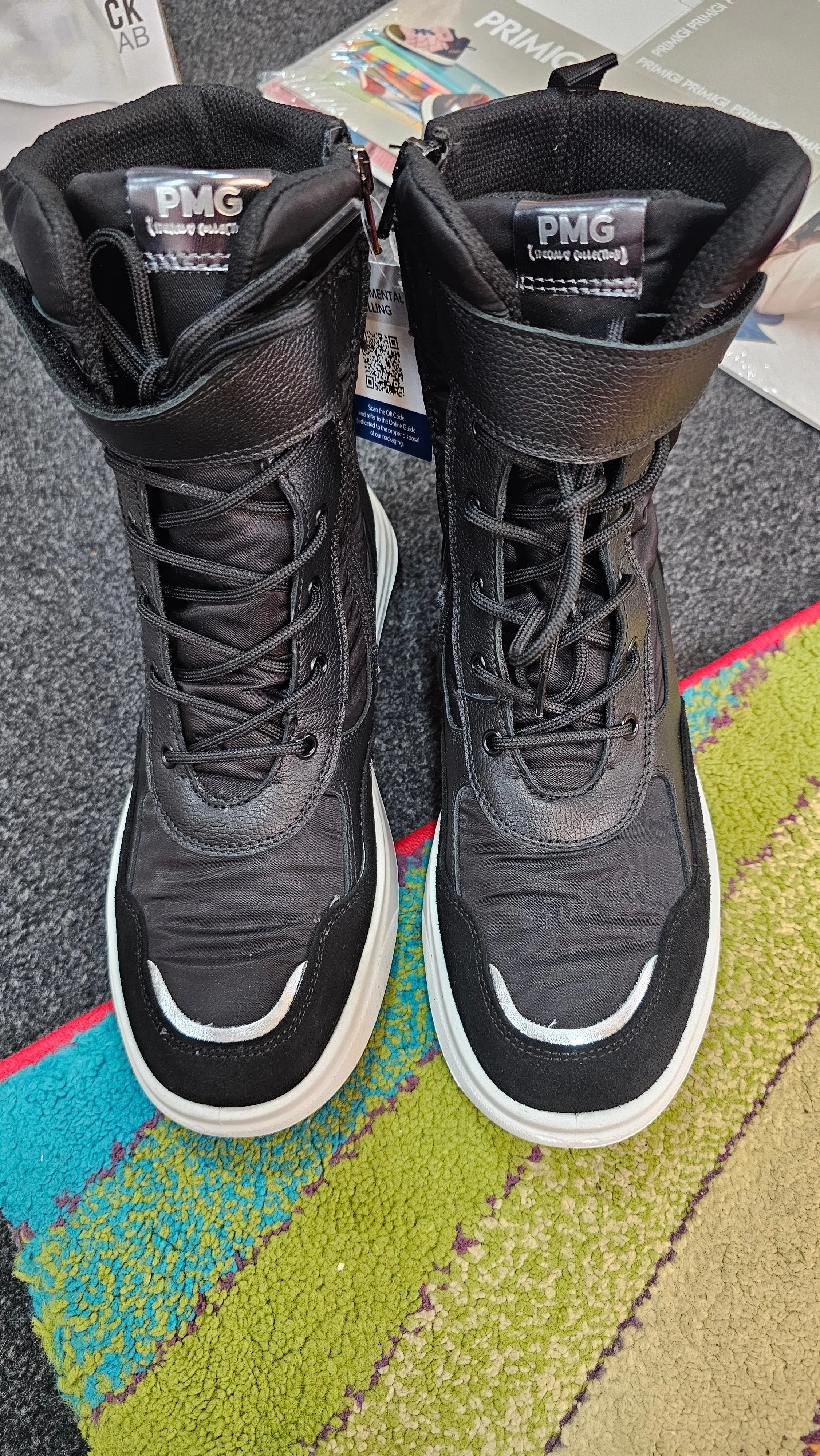 Italian waterproof black boot