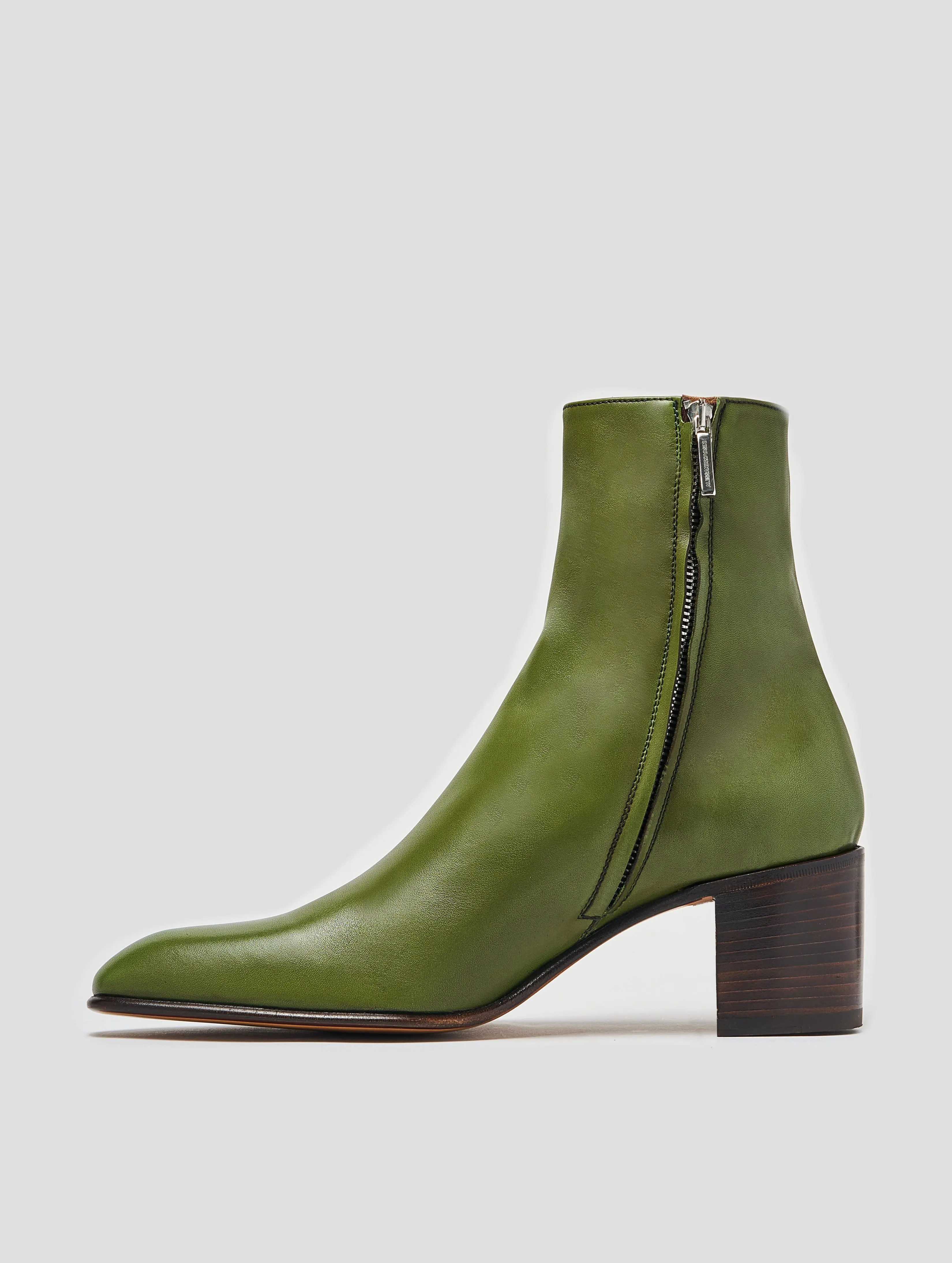 JUAN 60MM ANKLE BOOT IN VINTAGE GREEN - Woman