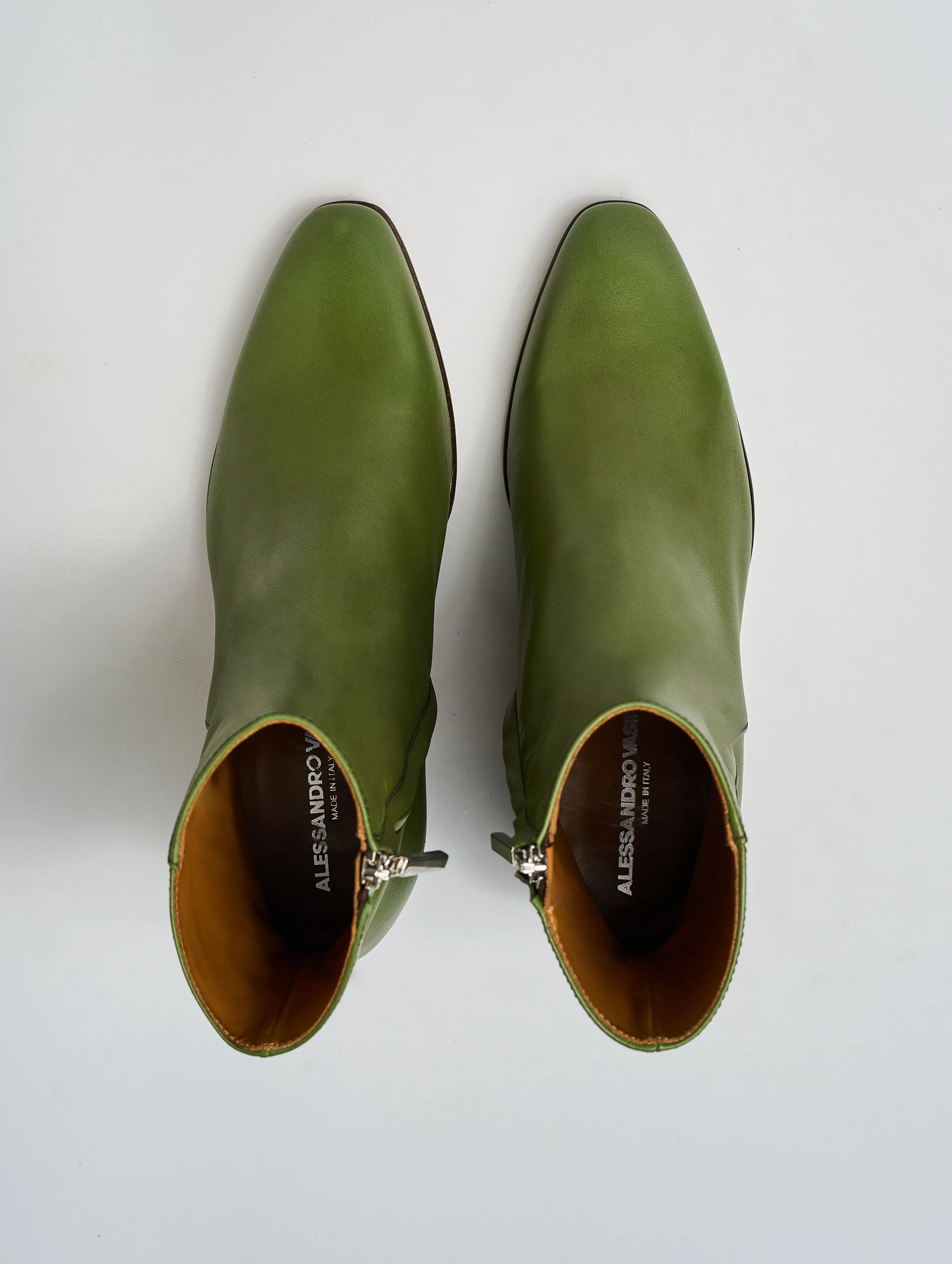 JUAN 60MM ANKLE BOOT IN VINTAGE GREEN - Woman