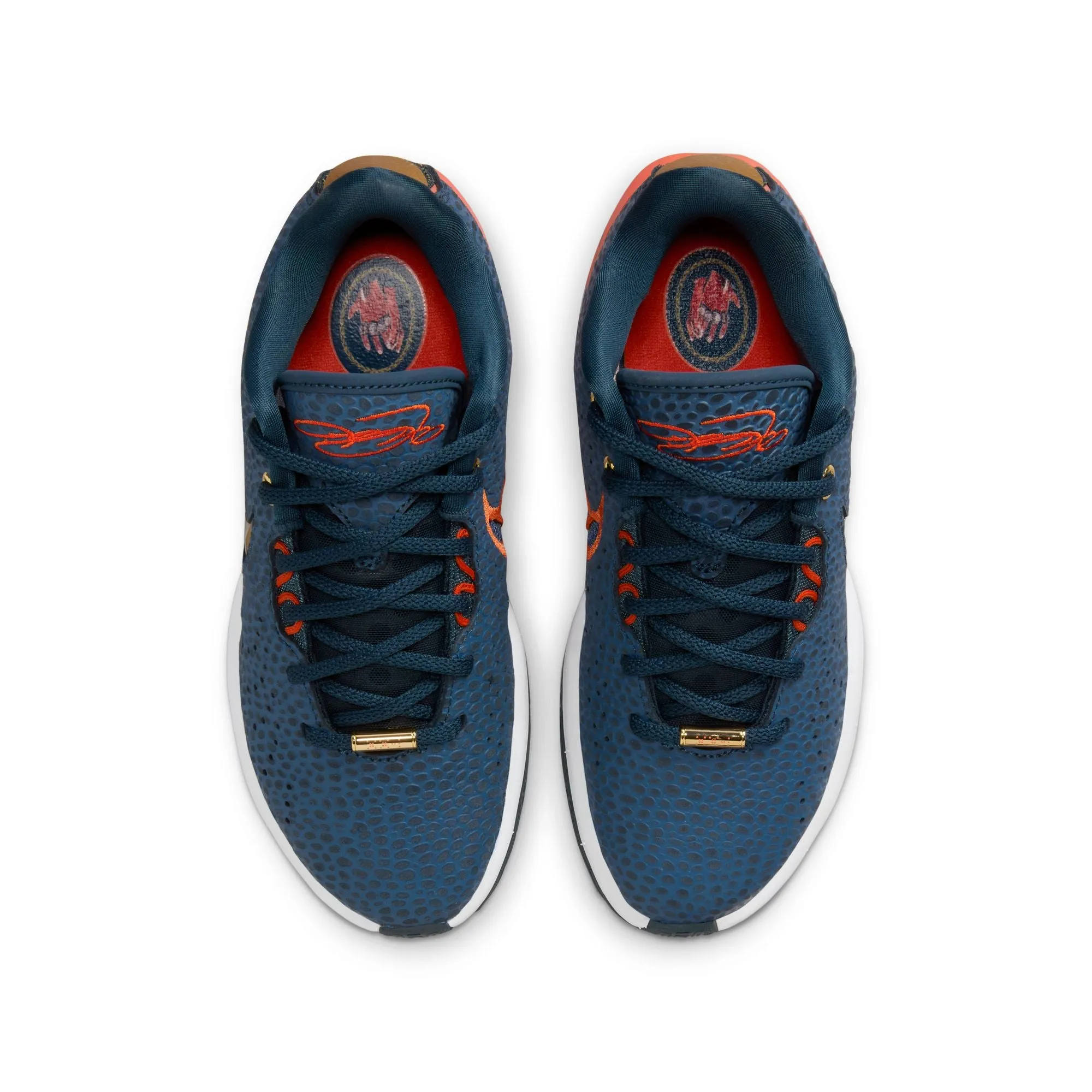 LeBron XXI Big Kids' Basketball Shoes (GS) 'Navy/Gold'