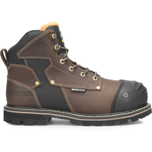 Matterhorn Men's Ibeam 6" Waterproof Composite Toe Metguard Work Boot Brown - MT2546