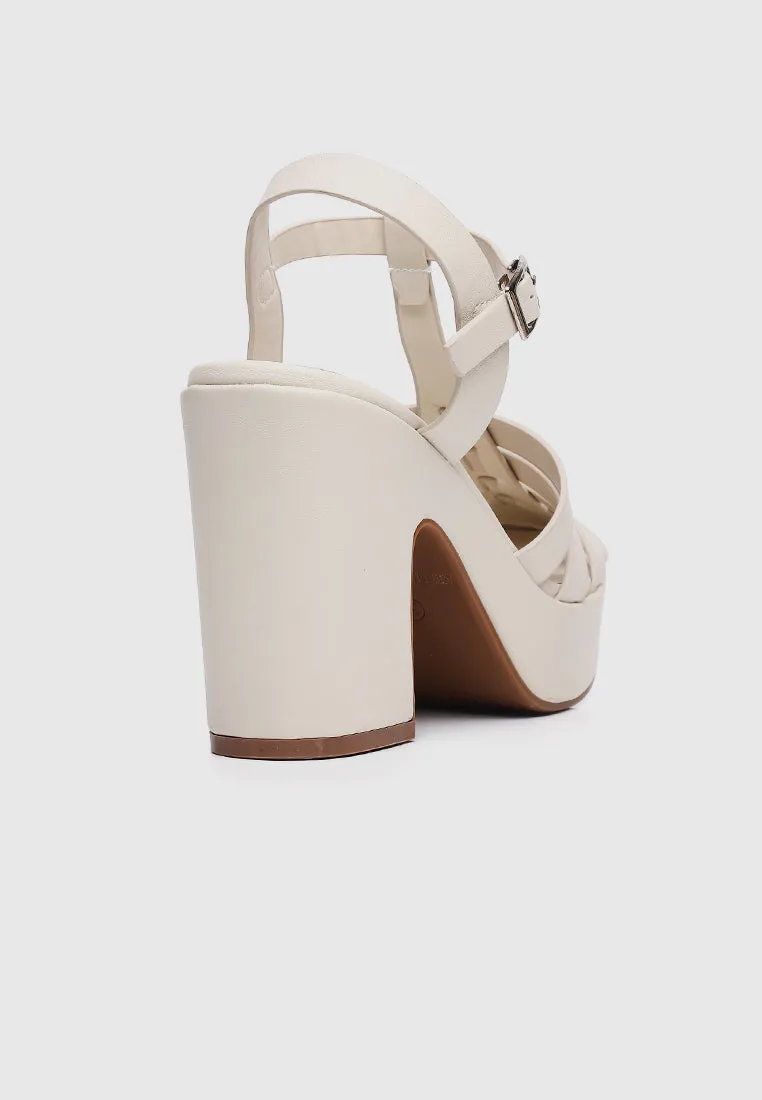Poppy Platform Sandals (Wheat)