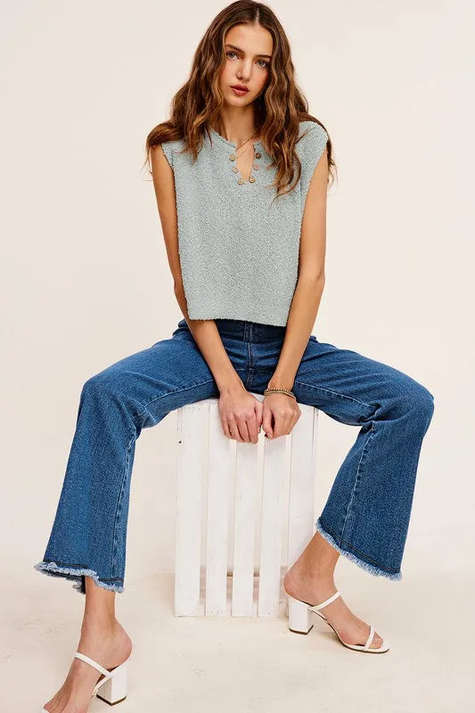 Seaside Stroll Denim Wide Leg Pant