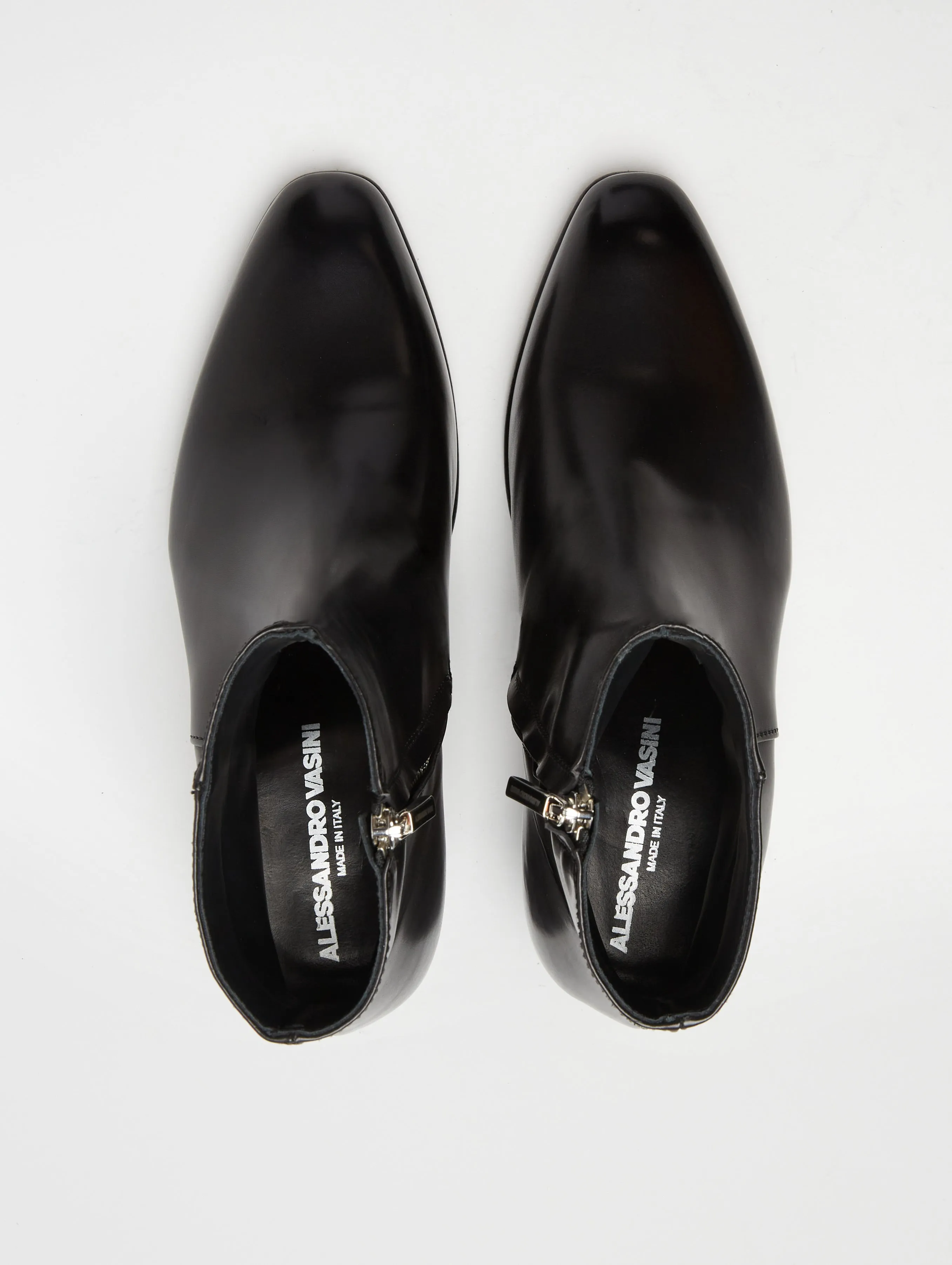 SONNY 40MM ANKLE BOOT IN BLACK CALFSKIN - Woman