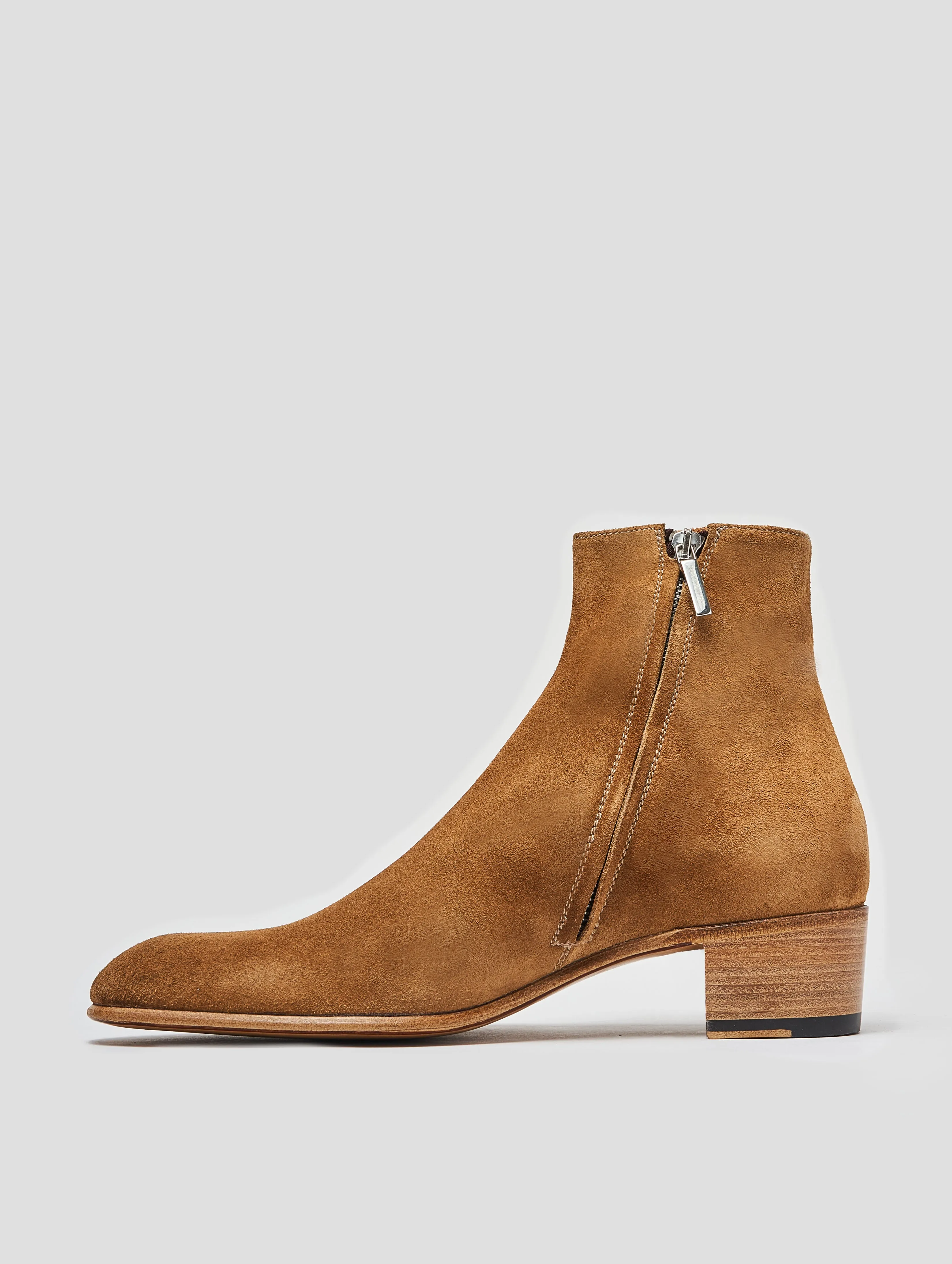 SONNY 40MM ANKLE BOOT IN TOBACCO SUEDE - Woman