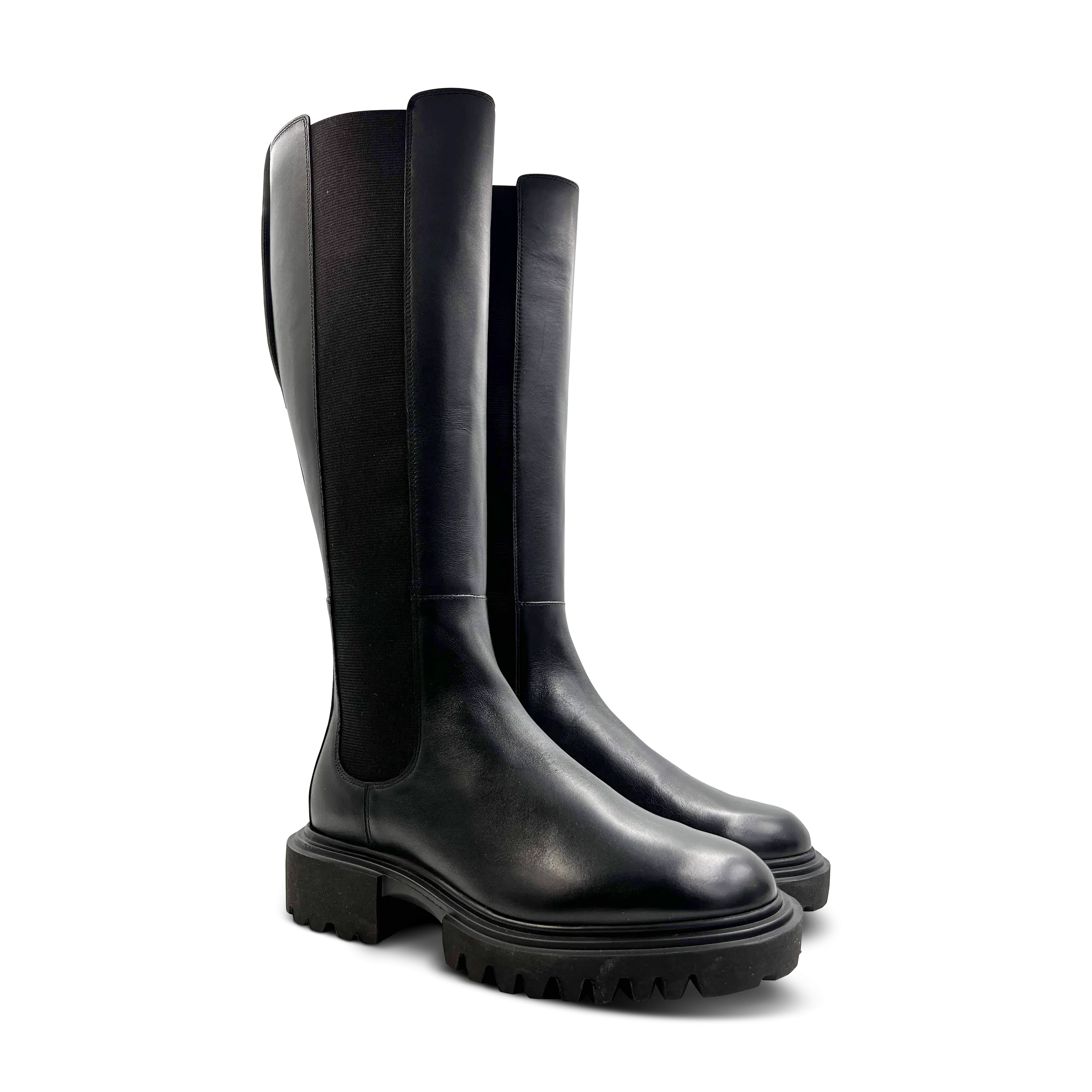 Toby Knee Length EVA Sole Boot in Black