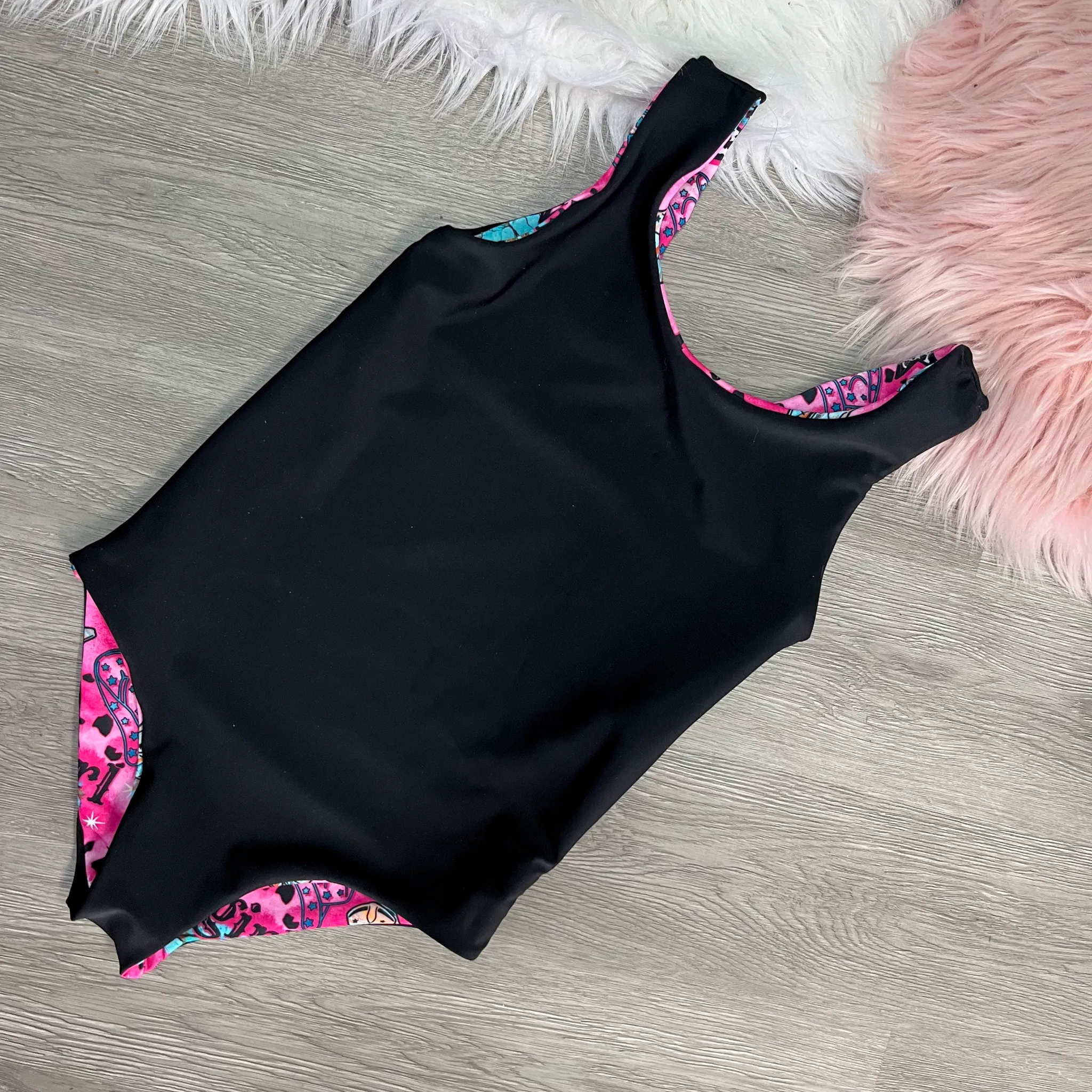 Turquoise Cowgirl Kids One Piece