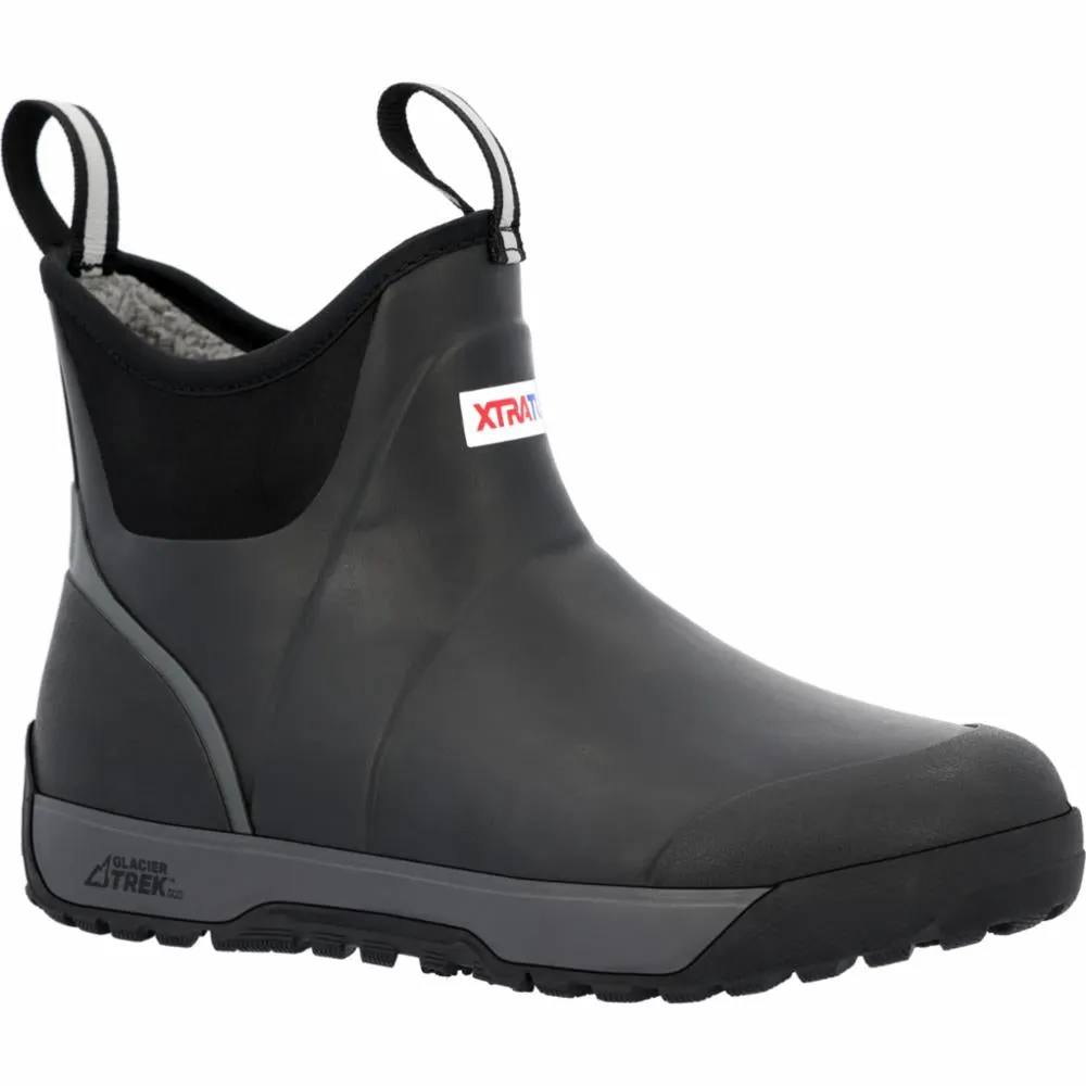 Xtratuf Men's S 6 Adb Ice Rubber Ankle Deck Boot Ice Black M