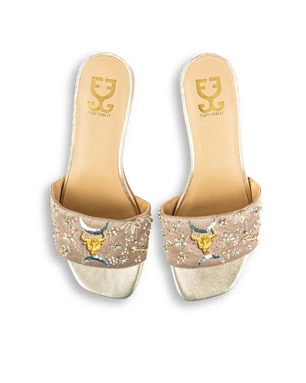 Zodiac : Sandal Heels - Champagne