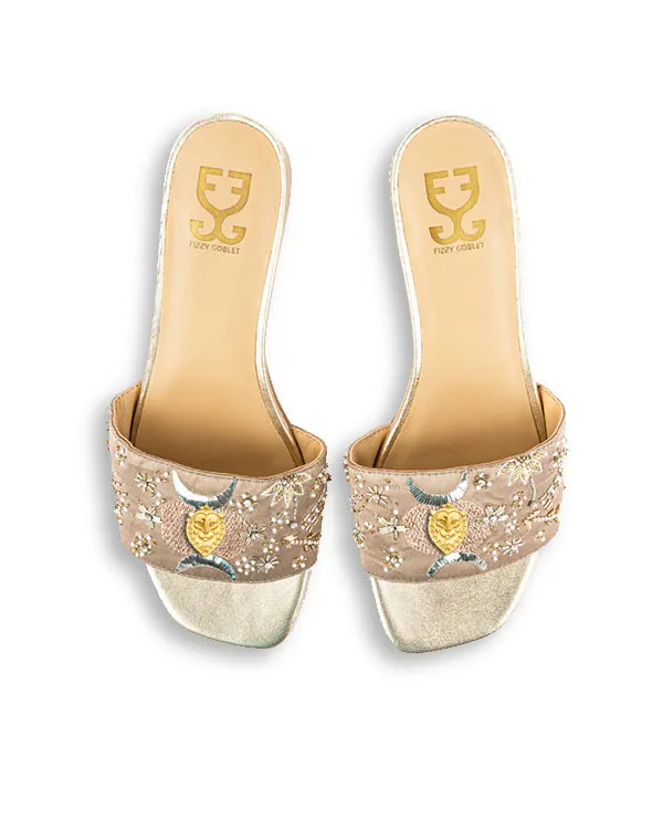 Zodiac : Sandal Heels - Champagne